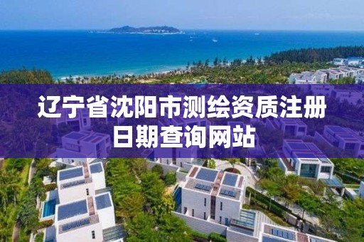 辽宁省沈阳市测绘资质注册日期查询网站