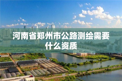 河南省郑州市公路测绘需要什么资质