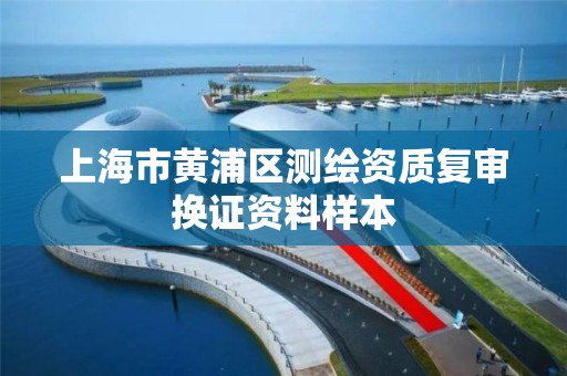 上海市黄浦区测绘资质复审换证资料样本