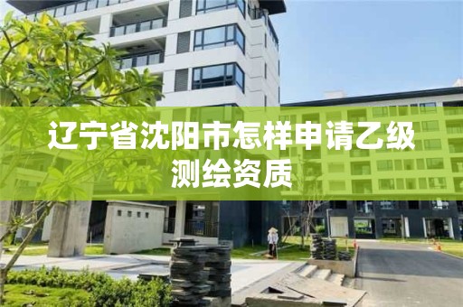 辽宁省沈阳市怎样申请乙级测绘资质