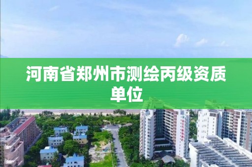 河南省郑州市测绘丙级资质单位