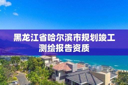 黑龙江省哈尔滨市规划竣工测绘报告资质