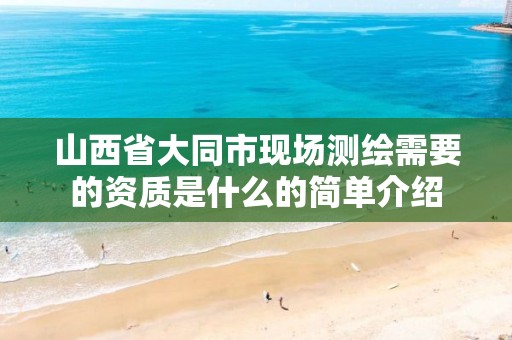 山西省大同市现场测绘需要的资质是什么的简单介绍