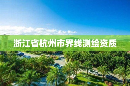 浙江省杭州市界线测绘资质