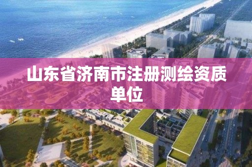 山东省济南市注册测绘资质单位