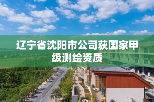 辽宁省沈阳市公司获国家甲级测绘资质