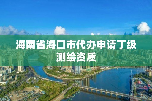 海南省海口市代办申请丁级测绘资质