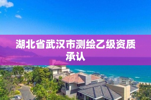 湖北省武汉市测绘乙级资质承认