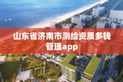 山东省济南市测绘资质多钱管理app