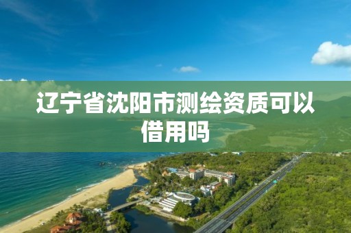 辽宁省沈阳市测绘资质可以借用吗