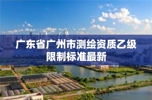 广东省广州市测绘资质乙级限制标准最新