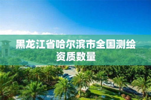 黑龙江省哈尔滨市全国测绘资质数量