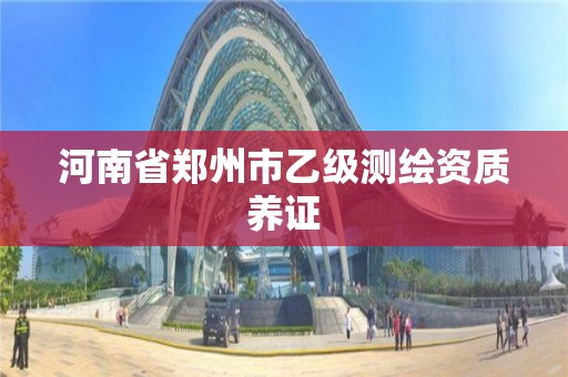 河南省郑州市乙级测绘资质养证