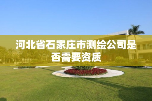 河北省石家庄市测绘公司是否需要资质