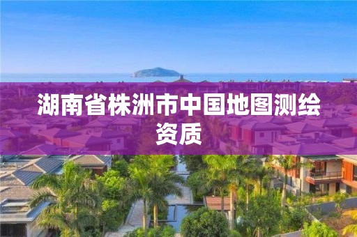 湖南省株洲市中国地图测绘资质