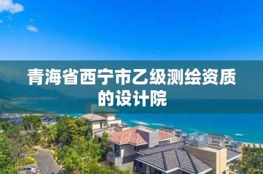 青海省西宁市乙级测绘资质的设计院