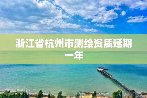 浙江省杭州市测绘资质延期一年