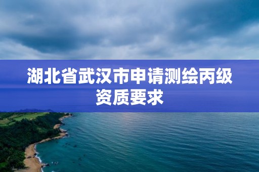 湖北省武汉市申请测绘丙级资质要求