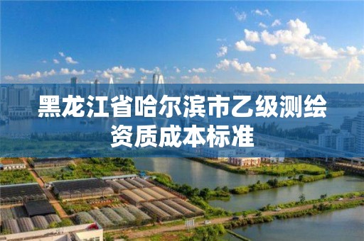 黑龙江省哈尔滨市乙级测绘资质成本标准