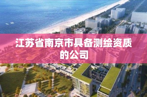 江苏省南京市具备测绘资质的公司