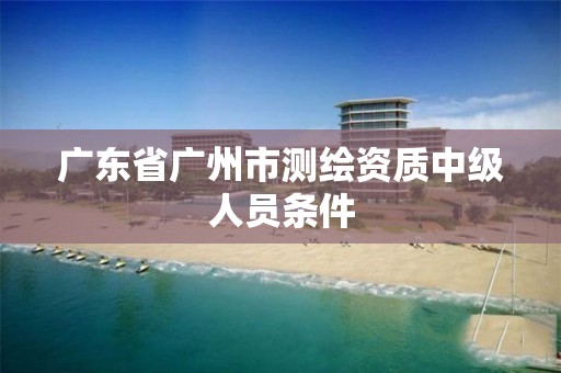 广东省广州市测绘资质中级人员条件