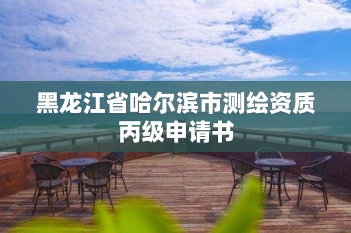 黑龙江省哈尔滨市测绘资质丙级申请书