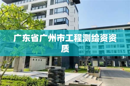 广东省广州市工程测绘资资质