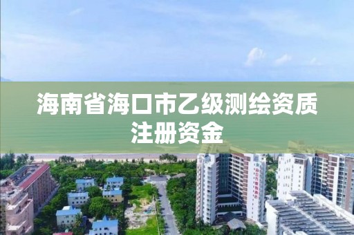 海南省海口市乙级测绘资质注册资金