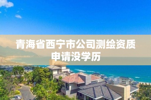 青海省西宁市公司测绘资质申请没学历