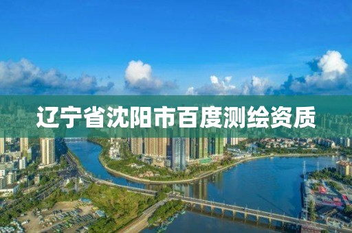 辽宁省沈阳市百度测绘资质