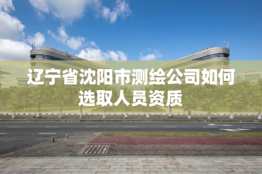 辽宁省沈阳市测绘公司如何选取人员资质