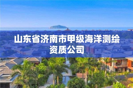 山东省济南市甲级海洋测绘资质公司