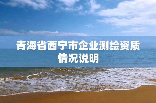 青海省西宁市企业测绘资质情况说明