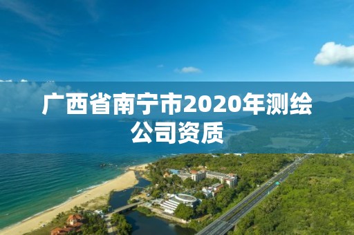 广西省南宁市2020年测绘公司资质