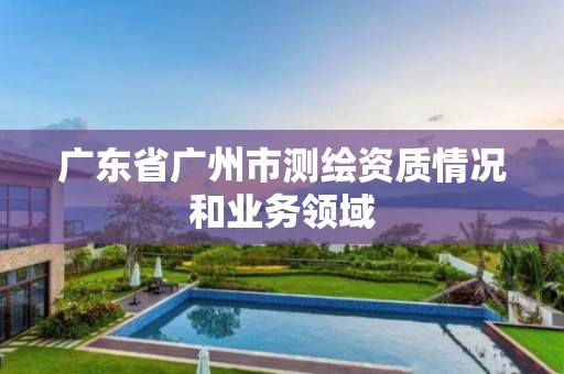 广东省广州市测绘资质情况和业务领域