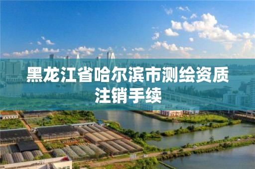 黑龙江省哈尔滨市测绘资质注销手续