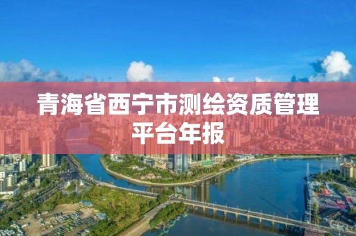 青海省西宁市测绘资质管理平台年报