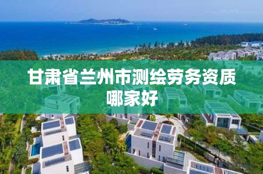 甘肃省兰州市测绘劳务资质哪家好