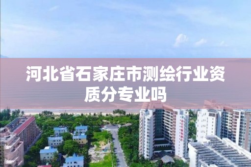 河北省石家庄市测绘行业资质分专业吗