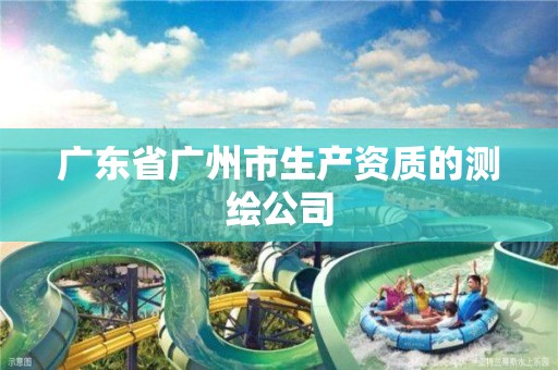 广东省广州市生产资质的测绘公司