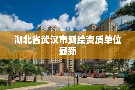 湖北省武汉市测绘资质单位最新