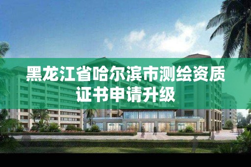 黑龙江省哈尔滨市测绘资质证书申请升级