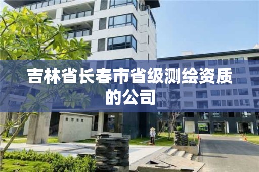 吉林省长春市省级测绘资质的公司