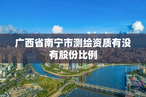 广西省南宁市测绘资质有没有股份比例