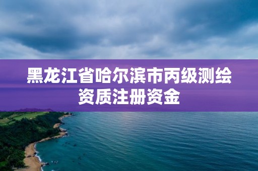 黑龙江省哈尔滨市丙级测绘资质注册资金