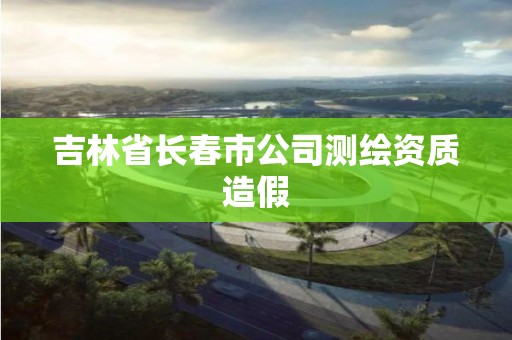 吉林省长春市公司测绘资质造假