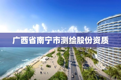 广西省南宁市测绘股份资质