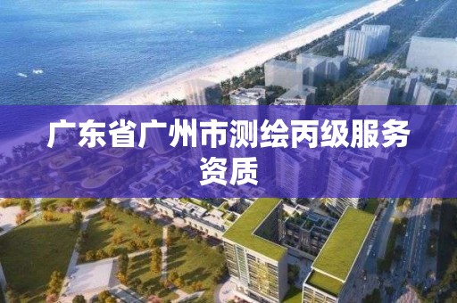 广东省广州市测绘丙级服务资质