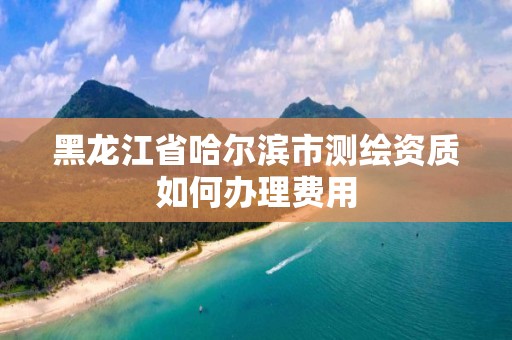 黑龙江省哈尔滨市测绘资质如何办理费用