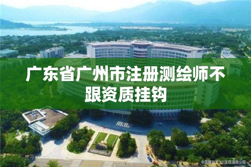 广东省广州市注册测绘师不跟资质挂钩